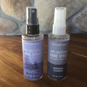New Bath & Body Works Set of 2 Anti Bacterial Hand Spray